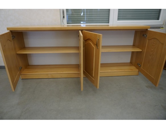 KOMODA BUKOWA 4 DRZWIOWA SZER. 196 CM