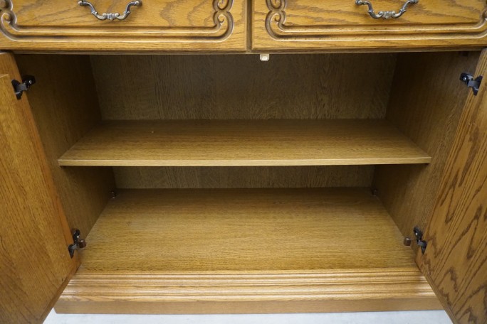 KOMODA DĘBOWA 4 DRZWIOWA SZER. 215 CM