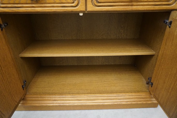 KOMODA DĘBOWA 4 DRZWIOWA SZER. 215 CM