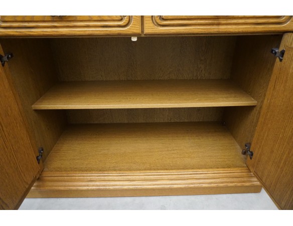 KOMODA DĘBOWA 4 DRZWIOWA SZER. 215 CM