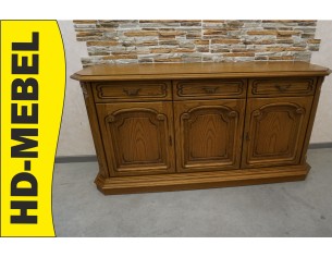KOMODA DĘBOWA 3 DRZWIOWA SZER. 168 CM