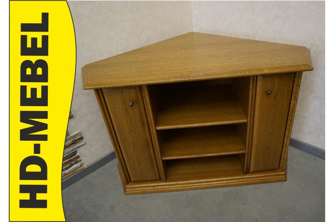 KOMÓDKA DĘBOWA NAROŻNA RTV 95/95 CM