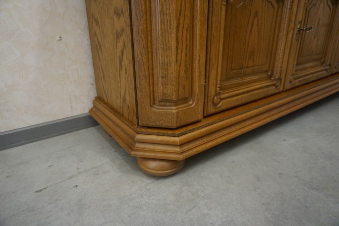 WITRYNA Z KOMODĄ DĘBOWA PODŚWIETLANA SUPER...