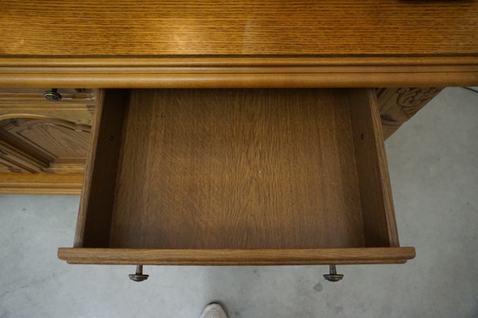 WITRYNA Z KOMODĄ DĘBOWA PODŚWIETLANA SUPER...