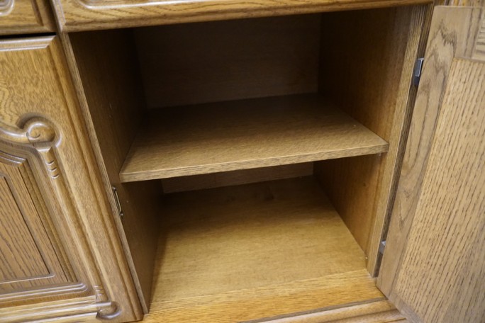 WITRYNA Z KOMODĄ DĘBOWA PODŚWIETLANA SUPER...