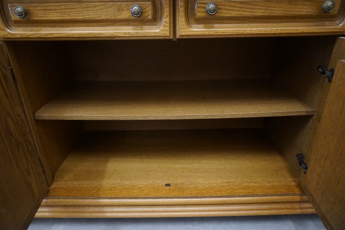 WITRYNA Z KOMODĄ DĘBOWA PODŚWIETLANA SUPER...