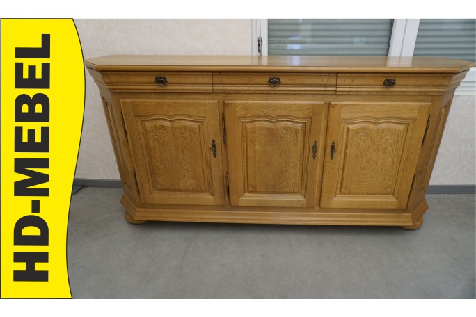 KOMODA 3 DRZWIOWA LITY DĄB DĘBOWA NATURALNA SZER. 199 CM