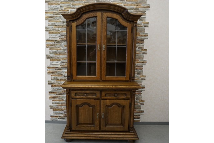 WITRYNA Z KOMODĄ DĘBOWA CIEMNA 4 DRZWIOWA SZER....