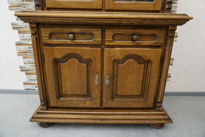 WITRYNA Z KOMODĄ DĘBOWA CIEMNA 4 DRZWIOWA SZER....