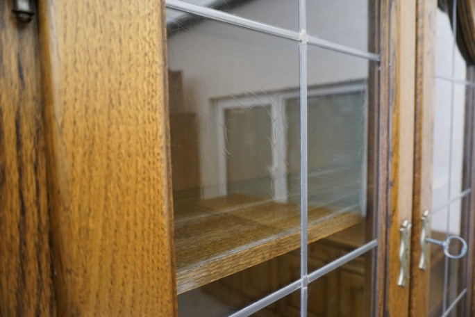 WITRYNA Z KOMODĄ DĘBOWA CIEMNA 4 DRZWIOWA SZER....