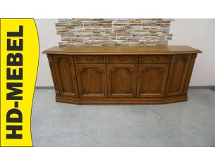 KOMODA DĘBOWA 5 DRZWIOWA SZER. 222 CM