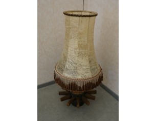 ORYGINALNA LAMPA Z PIASTY STAREGO WOZU DREWNIANEGO KOŁA... 2