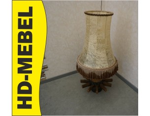 ORYGINALNA LAMPA Z PIASTY STAREGO WOZU DREWNIANEGO KOŁA wys. 112 cm