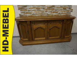 KOMODA DĘBOWA 4 DRZWIOWA SZER. 187 CM