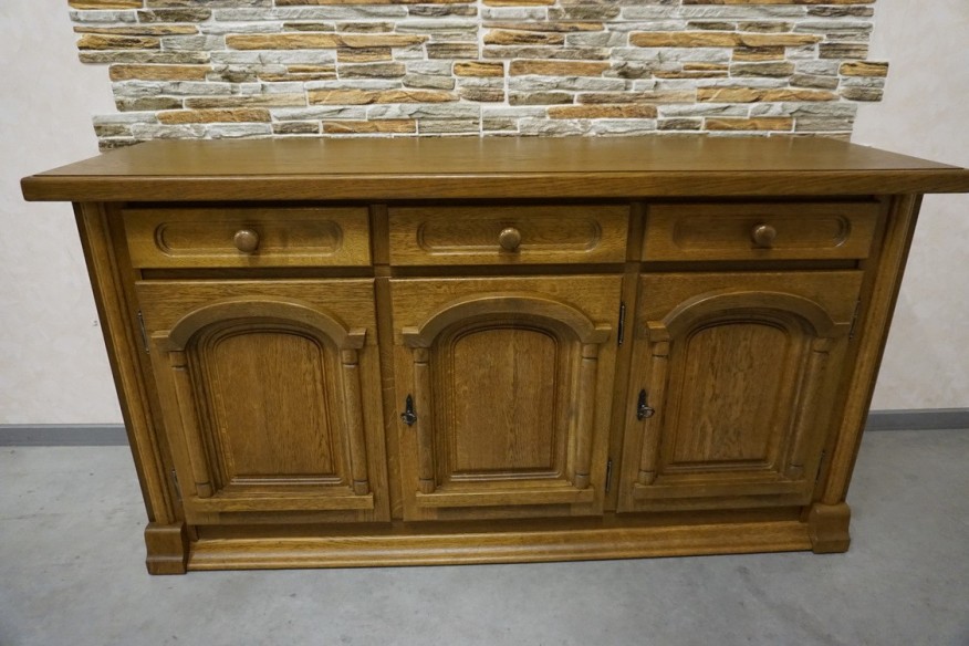 KOMODA DĘBOWA 3 DRZWIOWA SZER. 160 CM