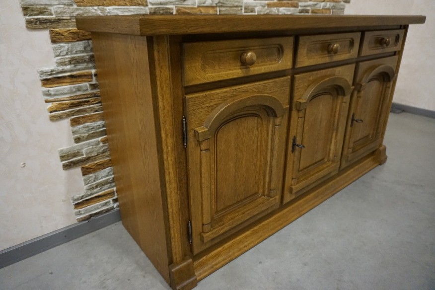 KOMODA DĘBOWA 3 DRZWIOWA SZER. 160 CM