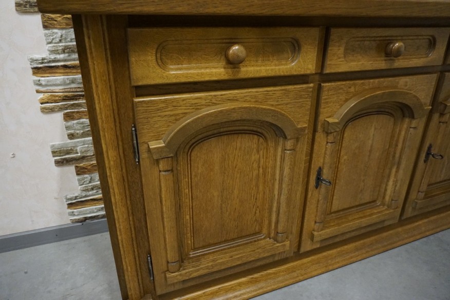 KOMODA DĘBOWA 3 DRZWIOWA SZER. 160 CM