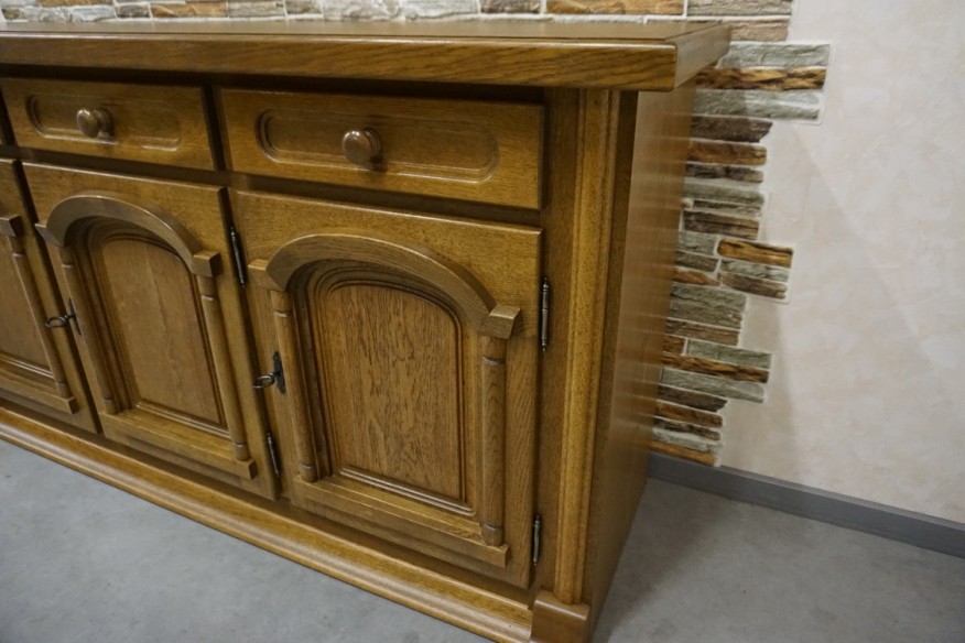 KOMODA DĘBOWA 3 DRZWIOWA SZER. 160 CM