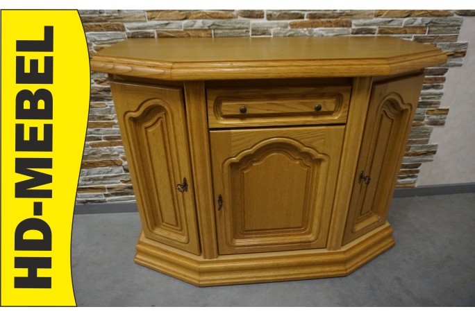 KOMODA MAŁA KOMÓDKA DĘBOWA JASNA SZER. 111 CM