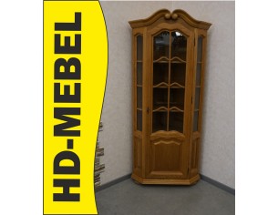 WITRYNA NAROŻNA DĘBOWA PODŚWIETLANA 64/64 CM