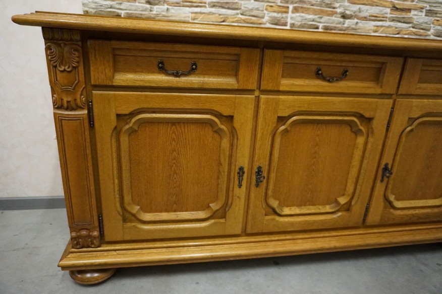 KOMODA DĘBOWA 3 DRZWIOWA SZER. 178 CM