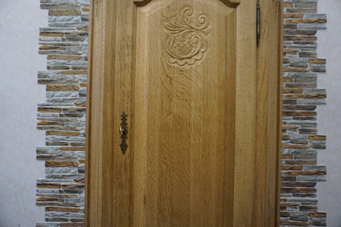 SZAFA Z LITEGO DĘBU 1 DRZWIOWA SZER. 100 CM