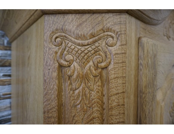 SZAFA Z LITEGO DĘBU 1 DRZWIOWA SZER. 100 CM