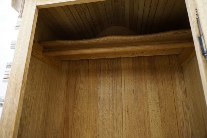 SZAFA Z LITEGO DĘBU 1 DRZWIOWA SZER. 100 CM