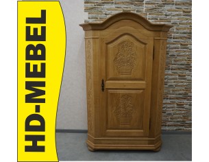 SZAFA Z LITEGO DĘBU 1 DRZWIOWA PRZEPIĘKNA SZER. 120 CM