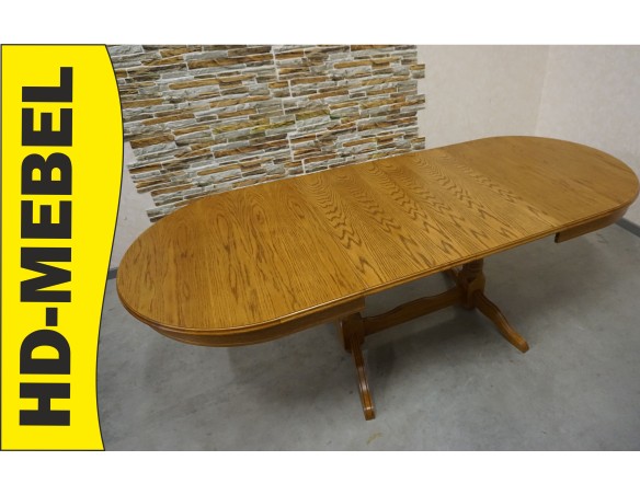 STÓŁ OWALNY DĘBOWY ROZKŁADANY SZER. 140-220 CM