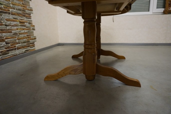 STÓŁ OWALNY DĘBOWY ROZKŁADANY SZER. 140-220 CM