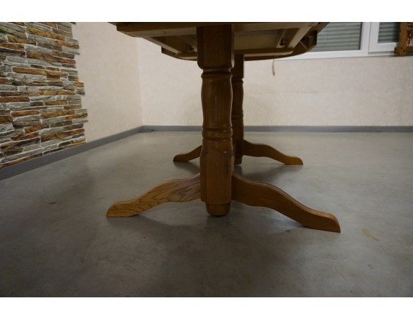 STÓŁ OWALNY DĘBOWY ROZKŁADANY SZER. 140-220 CM