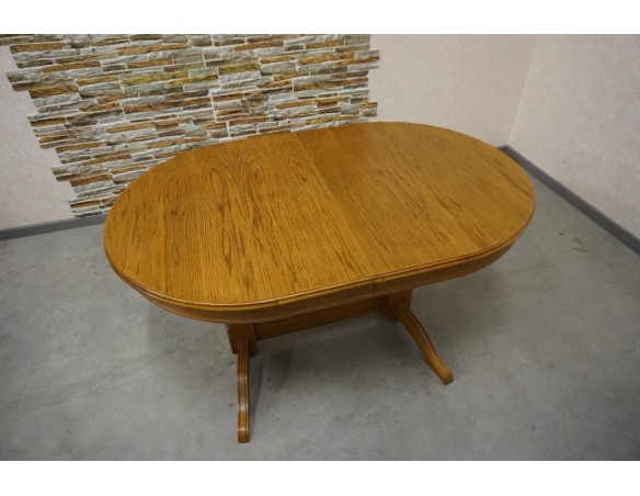 STÓŁ OWALNY DĘBOWY ROZKŁADANY SZER. 140-220 CM