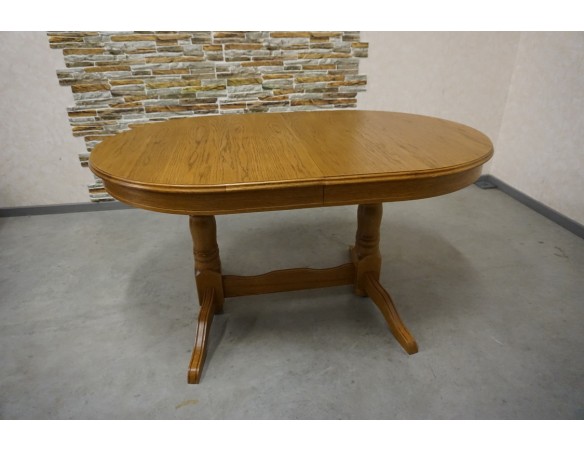 STÓŁ OWALNY DĘBOWY ROZKŁADANY SZER. 140-220 CM