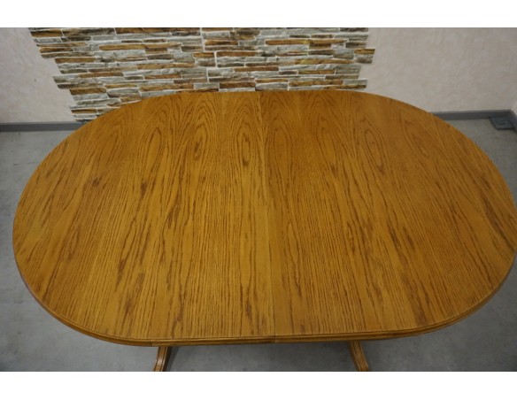 STÓŁ OWALNY DĘBOWY ROZKŁADANY SZER. 140-220 CM