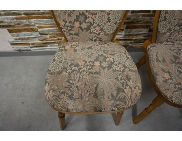 KRZESŁA DĘBOWE KOMPLET 2 SZTUKI SZER. 44 CM