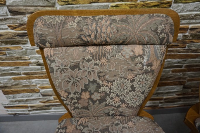 KRZESŁA DĘBOWE KOMPLET 2 SZTUKI SZER. 44 CM