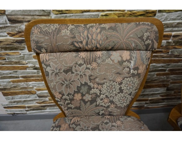 KRZESŁA DĘBOWE KOMPLET 2 SZTUKI SZER. 44 CM