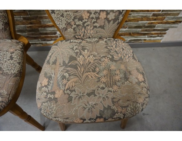 KRZESŁA DĘBOWE KOMPLET 2 SZTUKI SZER. 44 CM