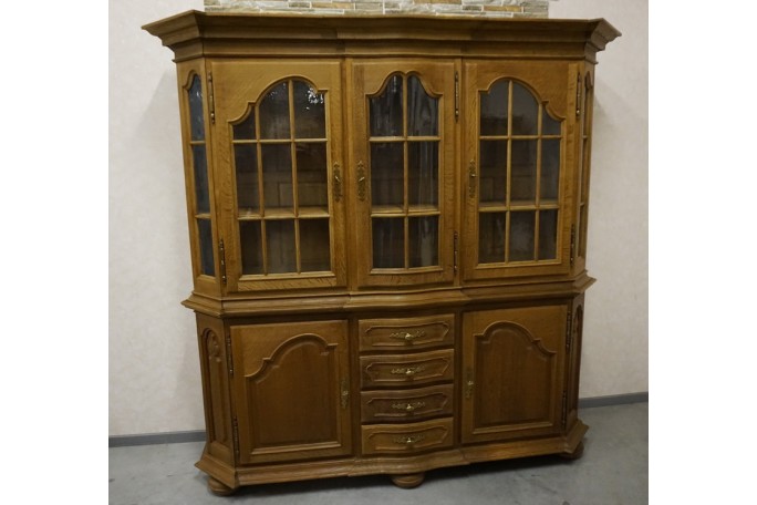 WITRYNA Z KOMODA LITY DĄB 5 DRZWIOWA SZER. 205 CM