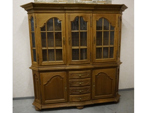 WITRYNA Z KOMODA LITY DĄB 5 DRZWIOWA SZER. 205 CM