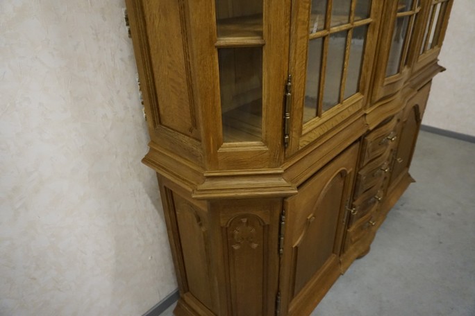 WITRYNA Z KOMODA LITY DĄB 5 DRZWIOWA SZER. 205 CM