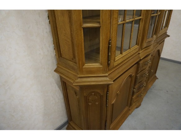 WITRYNA Z KOMODA LITY DĄB 5 DRZWIOWA SZER. 205 CM