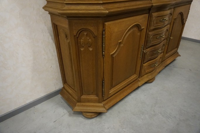 WITRYNA Z KOMODA LITY DĄB 5 DRZWIOWA SZER. 205 CM