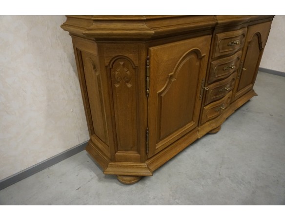 WITRYNA Z KOMODA LITY DĄB 5 DRZWIOWA SZER. 205 CM