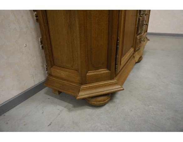 WITRYNA Z KOMODA LITY DĄB 5 DRZWIOWA SZER. 205 CM