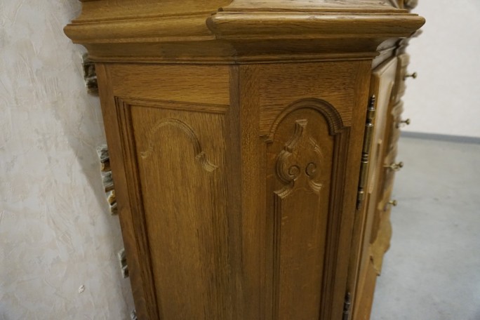 WITRYNA Z KOMODA LITY DĄB 5 DRZWIOWA SZER. 205 CM