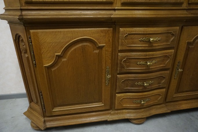 WITRYNA Z KOMODA LITY DĄB 5 DRZWIOWA SZER. 205 CM