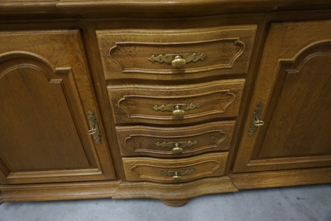 WITRYNA Z KOMODA LITY DĄB 5 DRZWIOWA SZER. 205 CM