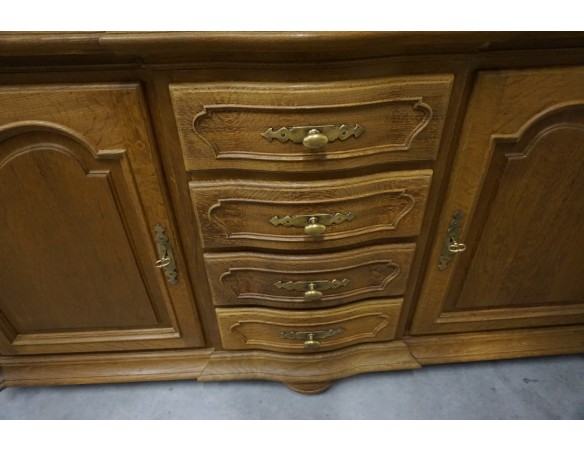 WITRYNA Z KOMODA LITY DĄB 5 DRZWIOWA SZER. 205 CM